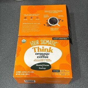 Four Sigmatic Think Organic Coffee (2) with Lions Mane‎ & Yacon 46 total